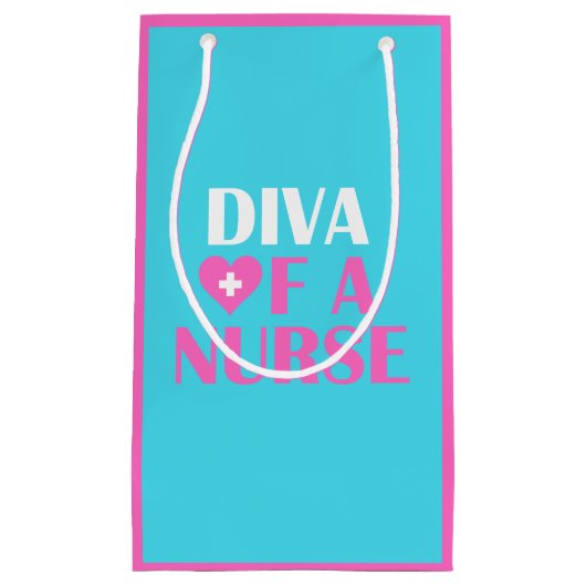 "DIVA OF A NURSE" KLEIN CADEAUZAKJE (Voorkant)