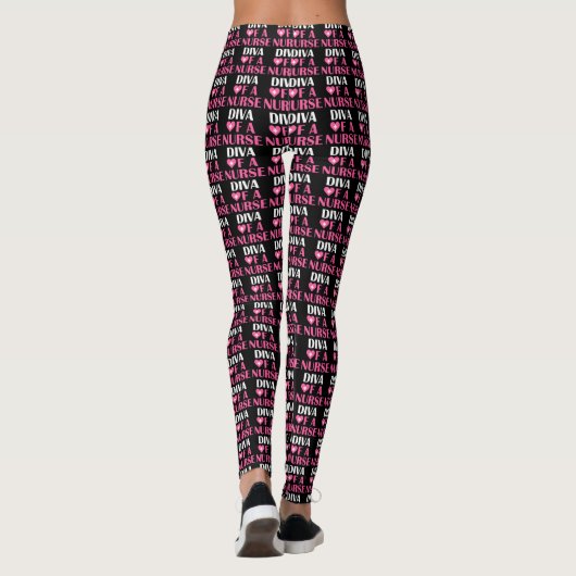 "DIVA OF A NURSE" LEGGINGS (Achterkant)