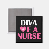"DIVA OF A NURSE" MAGNEET (Voorkant / Achterkant)