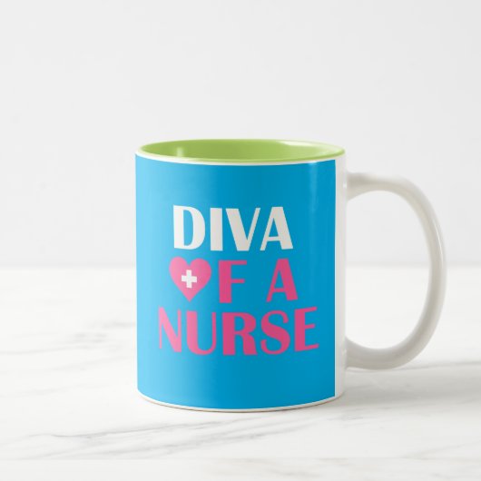 "DIVA OF A NURSE" MOK met tweetonige KOFFIE (Rechts)
