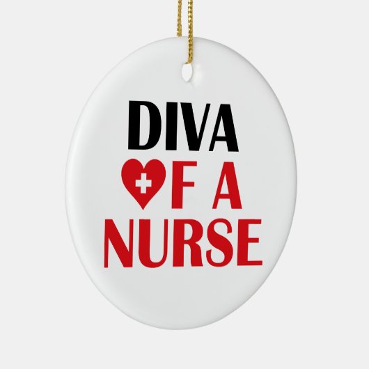 "Diva of a Nurse!" Ornament (Rechts)
