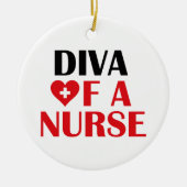 "Diva of a Nurse!" Ornament (Voorkant)