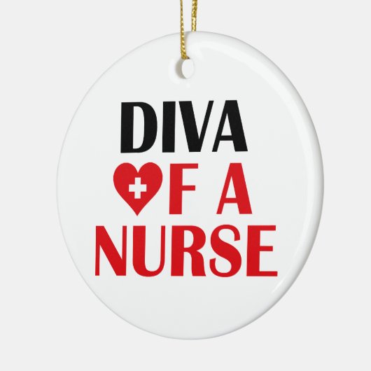 "Diva of a Nurse!" Ornament (Links)