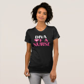 "DIVA OF A NURSE" T-SHIRT (Voorkant volledig)