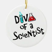 "DIVA of a Scientist" keramisch Ornament (Voorkant)