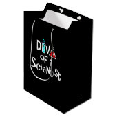 "DIVA of a Scientist" Medium Cadeauzakje (Voorkant Gekanteld)