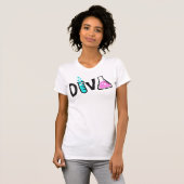"DIVA of a Scientist" T-shirt (Voorkant volledig)