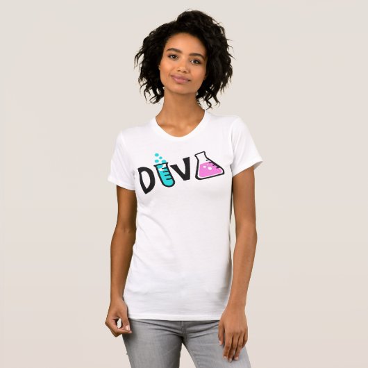 "DIVA of a Scientist" T-shirt (Voorkant volledig)