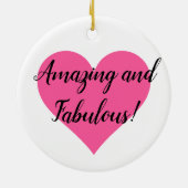 'Diva of a Sister' - Verbazingwekkend & verbazingw Keramisch Ornament (Achterkant)