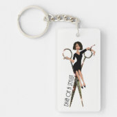 Diva of a Stylist (African American) Sleutelhanger (Voorkant)