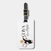 "Diva of a Stylist"-Bagagelabels Bagagelabel (Voorkant verticaal)