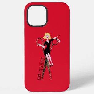 Diva of a Stylist (Blonde) Diva iPhone 12 Pro Max Hoesje