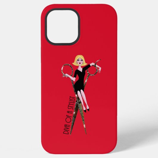 Diva of a Stylist (Blonde) Diva iPhone Hoesje (Achterkant)