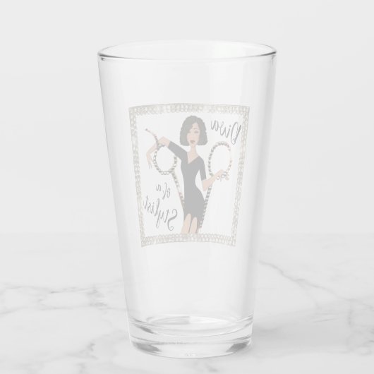 "Diva of a Stylist" Glas (Achterkant)