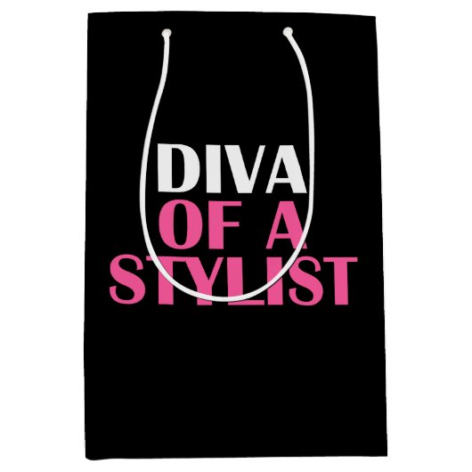 "DIVA OF A STYLIST" MEDIUM CADEAUZAKJE (Voorkant)
