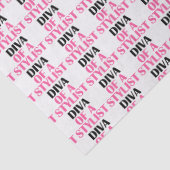 "DIVA OF A STYLIST" TISSUEPAPIER (Detail)