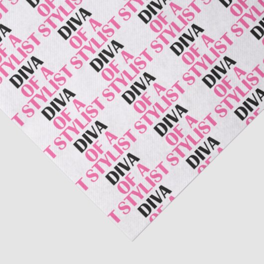 "DIVA OF A STYLIST" TISSUEPAPIER (Detail)
