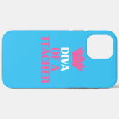 "Diva of a Teacher" Case-Mate iPhone Case (Achterkant (horizontaal))