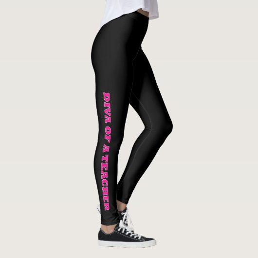 "Diva of a Teacher"-Leggings Leggings (Rechts)