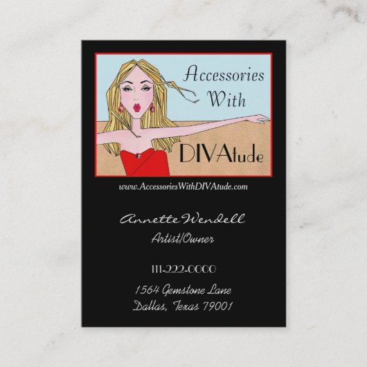 Diva of a Visitekaartje - Chubby (Voorkant)