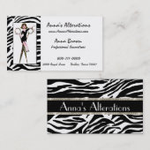 "Diva of Seamstress"-Visitekaartjes Visitekaartje (Voorkant / Achterkant)