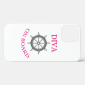 "Diva on board" Case-Mate iPhone Case (Achterkant (horizontaal))