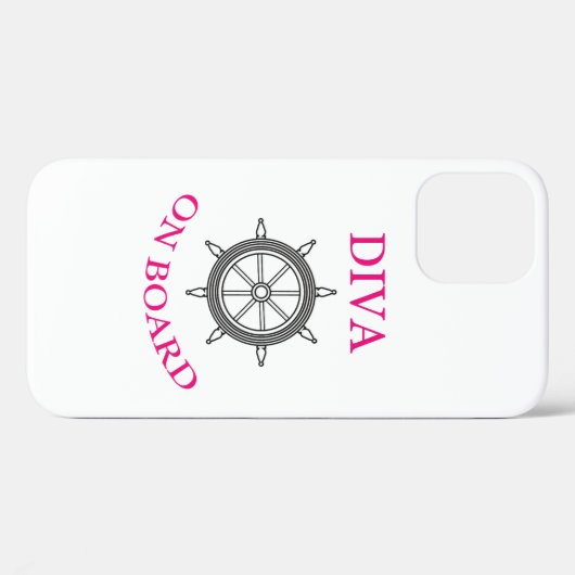 "Diva on board" Case-Mate iPhone Case (Achterkant (horizontaal))