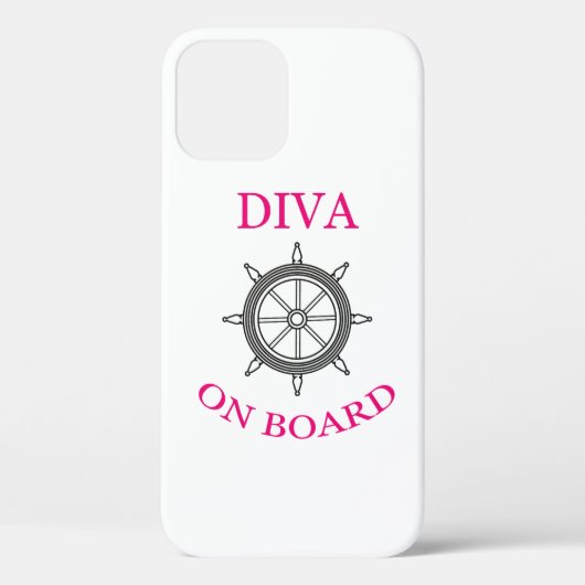 "Diva on board" Case-Mate iPhone Case (Achterkant)