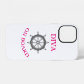 "Diva on board" iPhone Hoesje (Achterkant horizontaal)