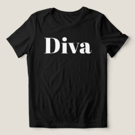 Diva Opera Singer Muzikant Minimalistische Muziek Tri-Blend Shirt