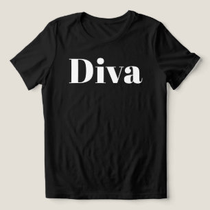Diva Opera Singer Muzikant Minimalistische Muziek  Tri-Blend Shirt