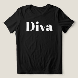 Diva Operazanger Muzikant Minimalistische Muziek T Tri-Blend Shirt