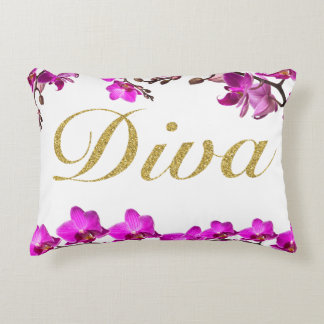 Diva Orchid Pillow Accent Kussen