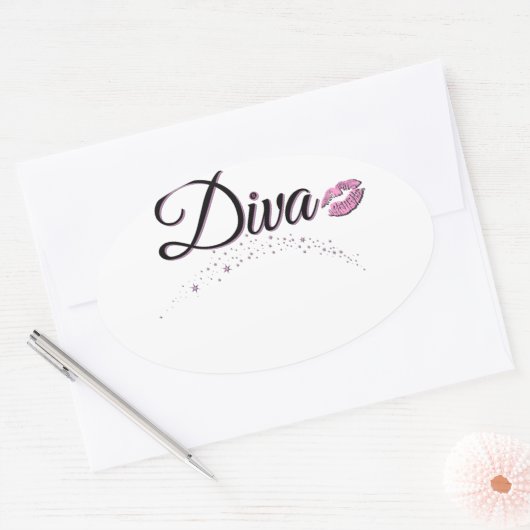 Diva Ovale Sticker (Envelop)