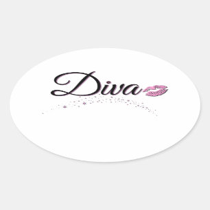 Diva Ovale Sticker