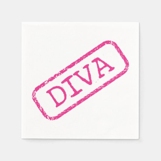 "DIVA" Papier Napkins Servet (Voorkant)