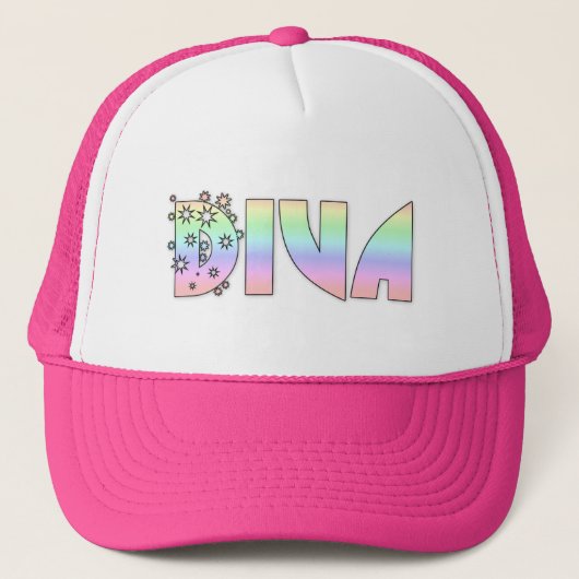 Diva pet, te koop! trucker pet (Voorkant)