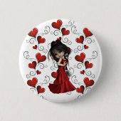 Diva Pin Ronde Button 5,7 Cm (Voorkant)