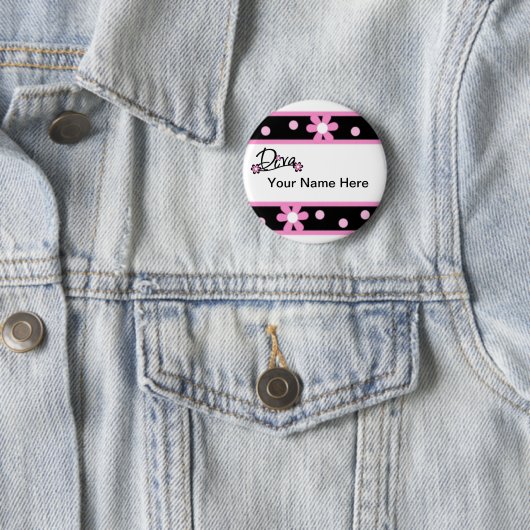 Diva Pin Ronde Button 5,7 Cm (In situ)