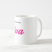 Diva – Pink Coffee Mug Koffiemok (Voorkant rechts)