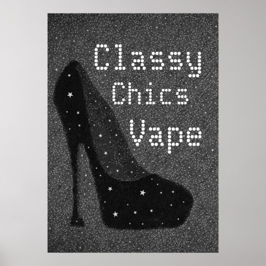 Diva-pompen Classy Chics Vape Premium-Poster Poster (Voorkant)