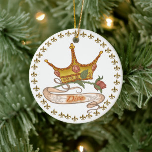 Diva Queen Keramisch Ornament