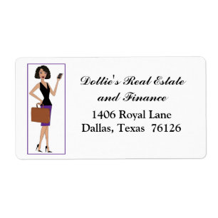 Diva Real Estate Adresetiketten Etiket