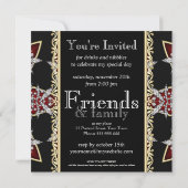 Diva Red Diamonds Star 40e verjaardag Kaart (Achterkant)