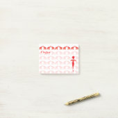 Diva Red Post merkt op Post-it® Notes (Op bureau)