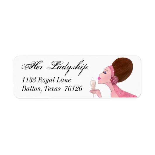 Diva Return Address Labels (Voorkant)