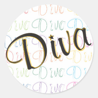 Diva Ronde Sticker
