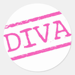 "DIVA" RONDE STICKER