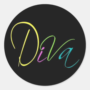 Diva Ronde Sticker