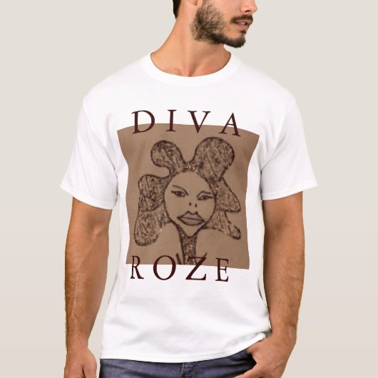 DIVA ROZE VI T-SHIRT (Voorkant)